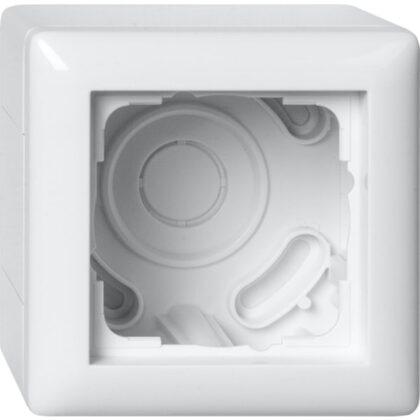 GIRA Opbouwbehuizing 1-v + afd.r. Standard 55 z.wit 106103