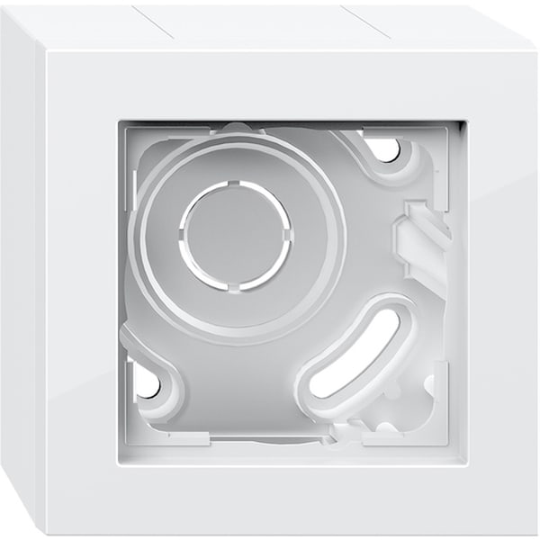 GIRA Opbouwbehuizing 1-v + afd.r. Gira E2 z.wit 106129