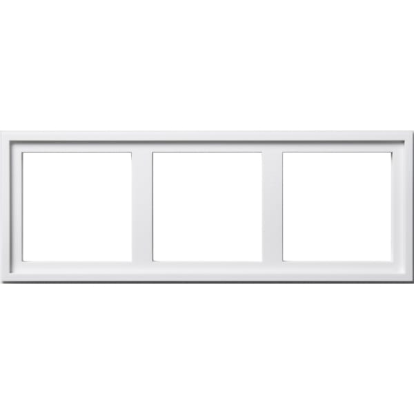 GIRA montageadapter 3-v Gira E2 z.wit 131303