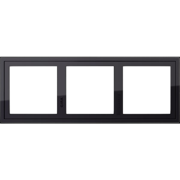 GIRA montageadapter 3-v Gira E2 zwart 131305