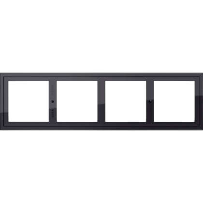 GIRA montageadapter 4-v Gira E2 zwart 131405