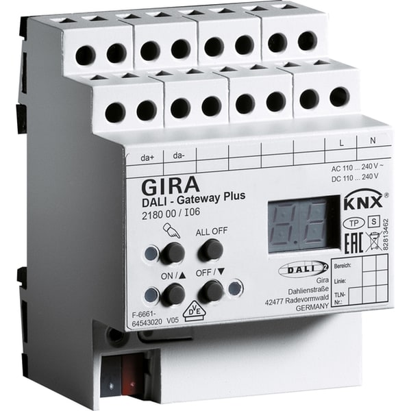 GIRA DALI-gateway Plus KNX DIN-rail 218000