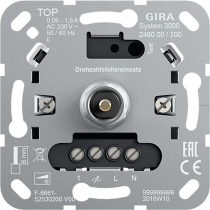 GIRA S3000 toerentalreg.-b.el. Basiselement 246000