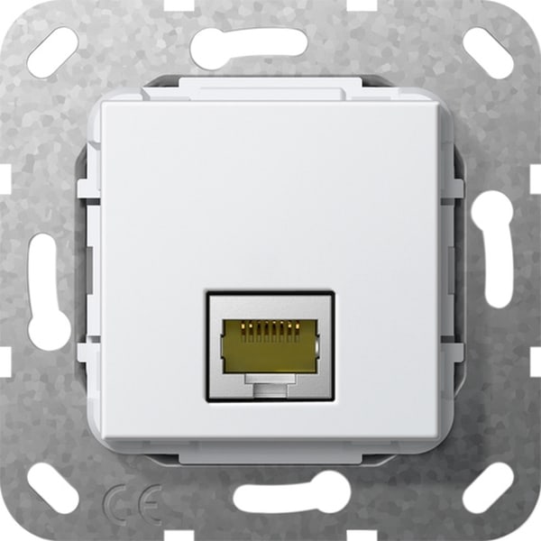 GIRA MJ RJ45 Cat.6A 10 Gbit Basiselement z.wit 569603