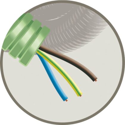 GREEN FLEX Green Flex voorbedrade buis 20mm LS0H groen + installatie H07Z1-U 3G4mm² HF3G4
