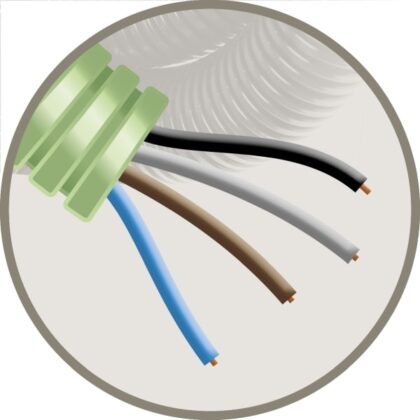 GREEN FLEX Green Flex voorbedrade buis 16mm LS0H groen + installatie H07Z1-U 4X1
