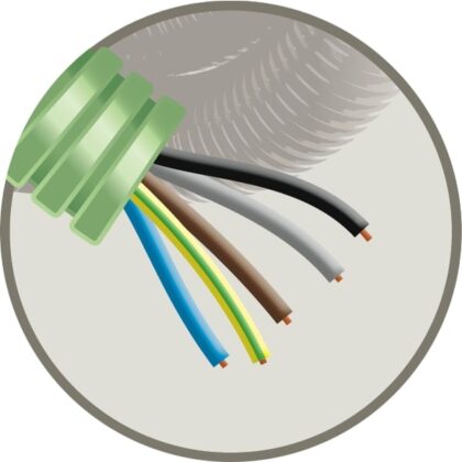 GREEN FLEX Green Flex voorbedrade buis 20mm LS0H groen + installatie H07Z1-U 5G2