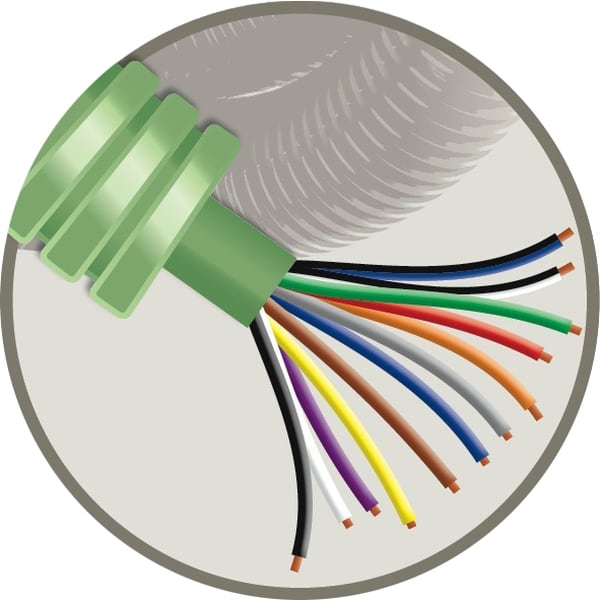 GREEN FLEX Green Flex voorbedrade buis 20mm LS0H groen + telefonie SGG 12X0