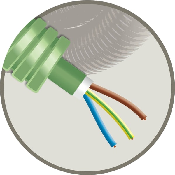 GREEN FLEX Green Flex voorbedrade buis 20mm LS0H groen + installatie XGB 3G2