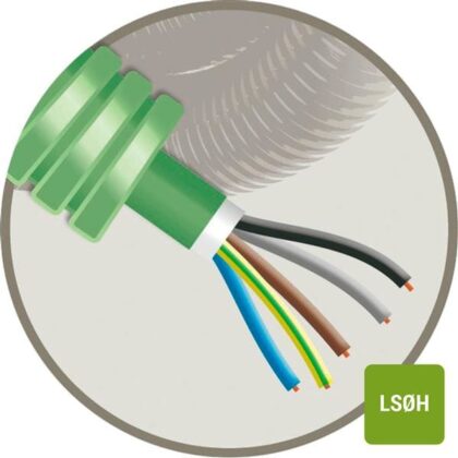GREEN FLEX Green Flex voorbedrade buis 25mm LS0H groen + installatie XGB 5G6mm² HFX5G6XL