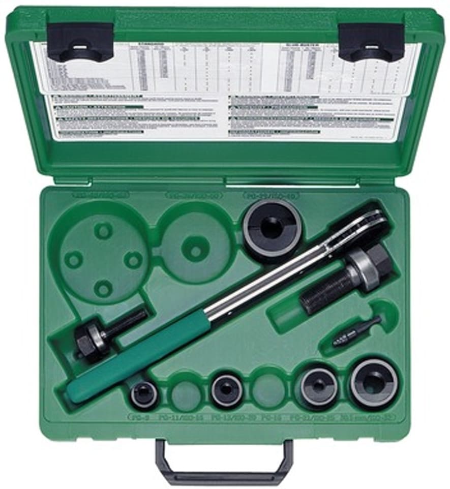 GREENLEE Ponsset Slug-Buster M16-M40 manueel gebruik 50.36692.0