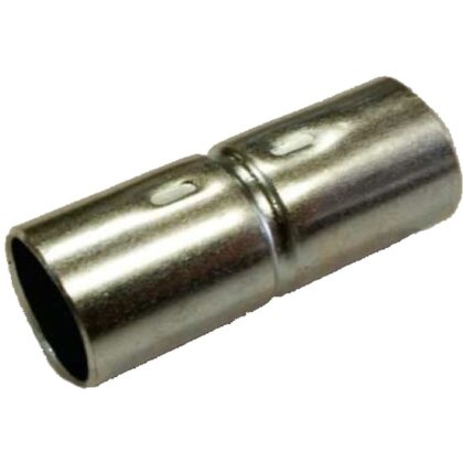 GSV Metalen mof - diameter 32mm - galvanisch verzinkt - zonder schroefdraad 020MARM032