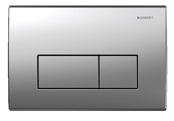 Geberit Duwplaat Geberit Kappa50 tweeknops inox chroom mat 115.260.46.1