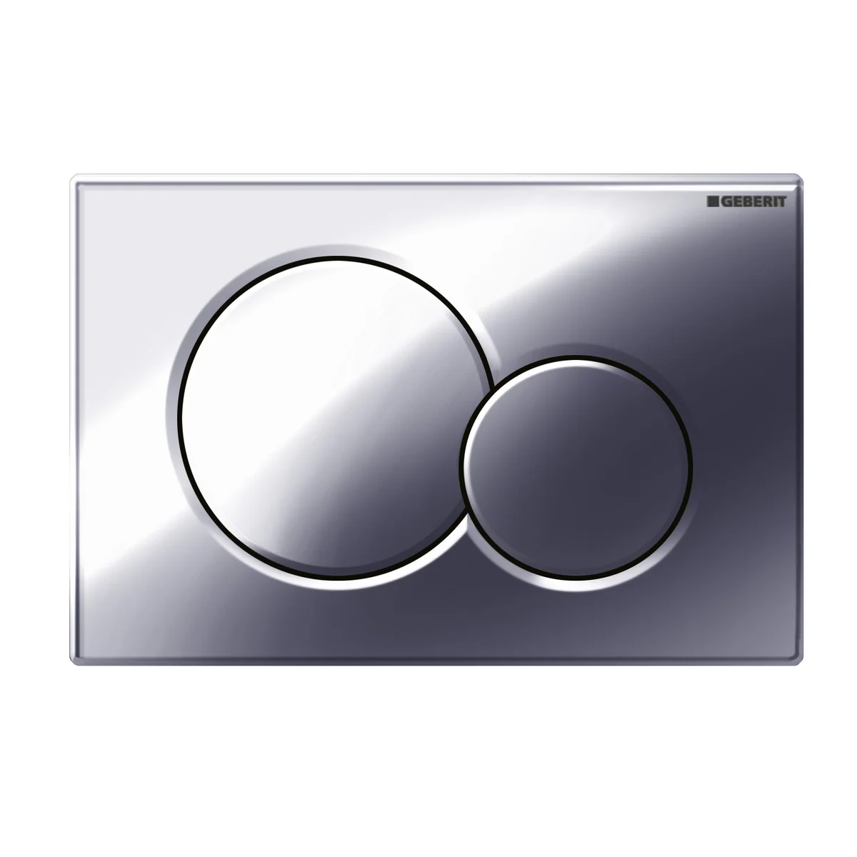Geberit Duwplaat Geberit Sigma01 tweeknops kunststof chroom glanzend 115.770.21.5