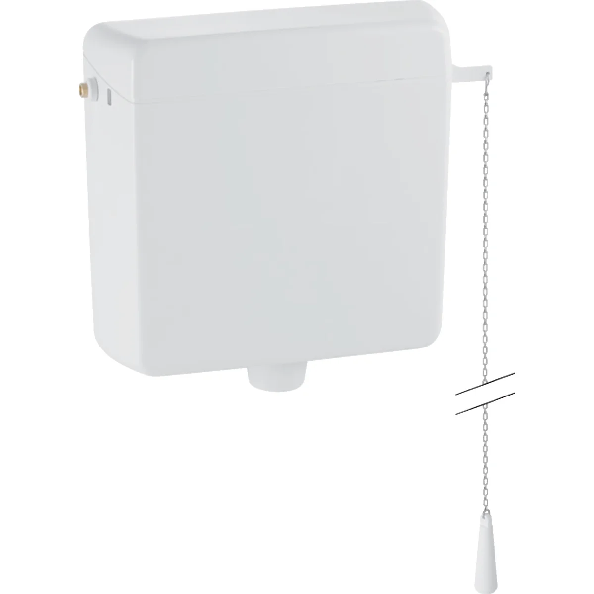 Geberit GEBERIT 123700111 HOOGHANGEND RESERVOIR MET KETTIN MET KETTINGBEDIENING 123.700.11.1