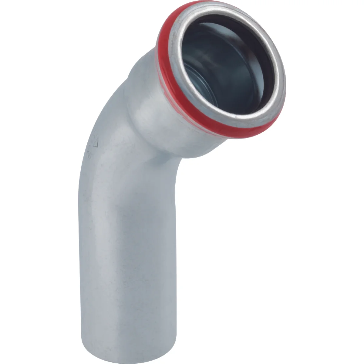 Geberit Persinsteekbocht staal 22mm MF 45° verwarming Geberit Mapress C-Staal 20704