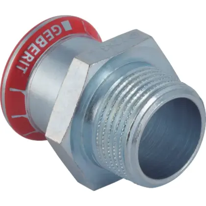 Geberit Persovergangsstuk staal 54mm x 2" M verwarming Geberit Mapress C-Staal 21711