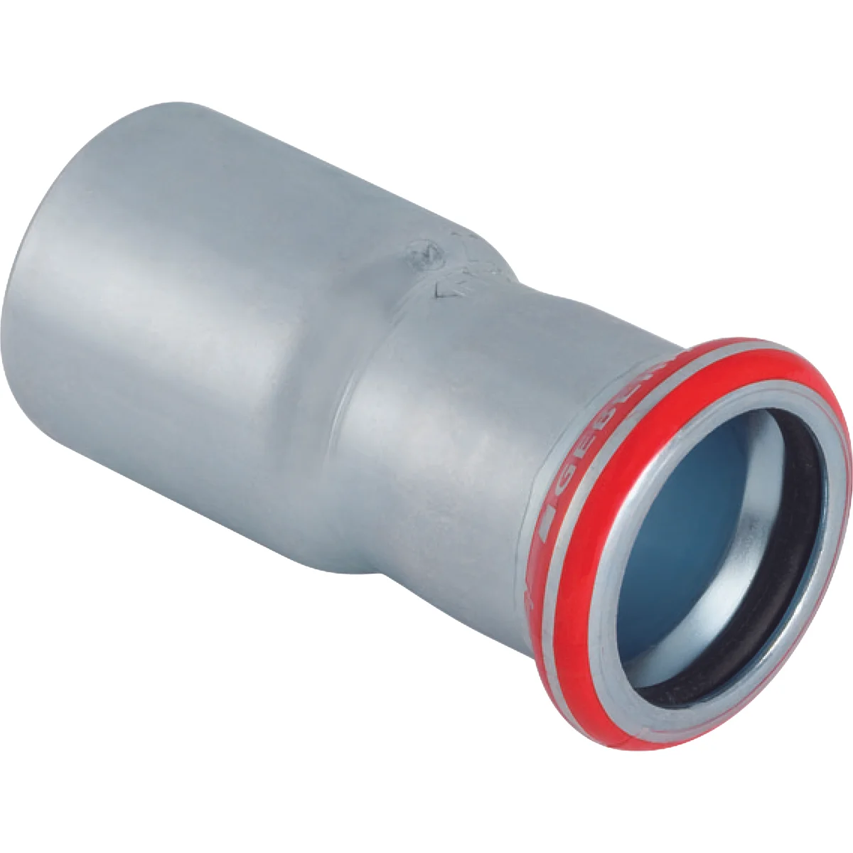 Geberit Persverloopstuk staal 28x22mm MF verwarming Geberit Mapress C-Staal 22309