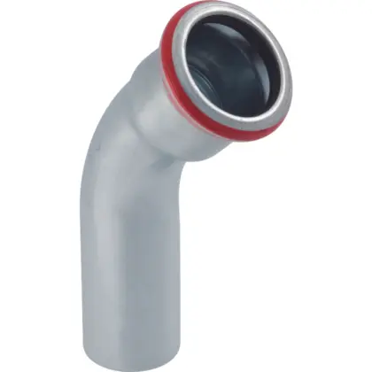 Geberit Persinsteekbocht staal 35mm MF 45° verwarming Geberit Mapress C-Staal 23706