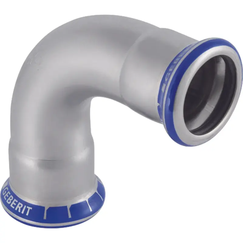 Geberit Persbocht inox 22mm FF 90° (drink)water Geberit Mapress RVS 30104