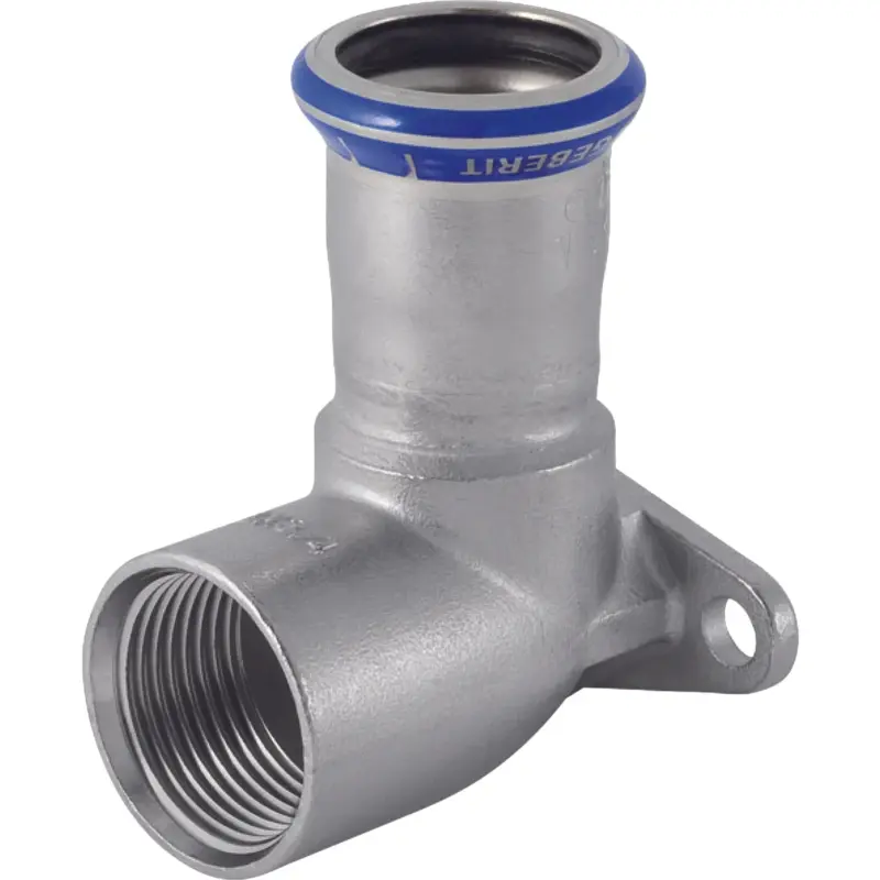 Geberit Mapress RVS muurplaat 90gr 22x3/4 Geberit 33407