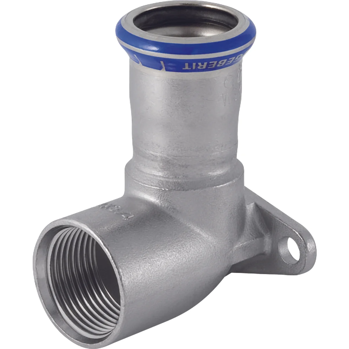 Geberit Mapress RVS muurplaat 90gr 22x3/4 Geberit 33407