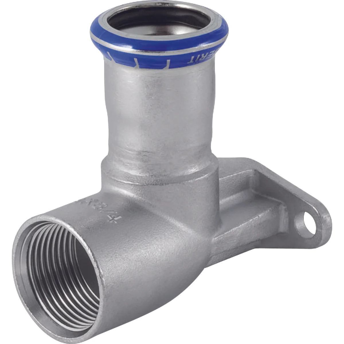 Geberit Mapress RVS muurplaat 90gr lang 22x3/4 Geberit 33427