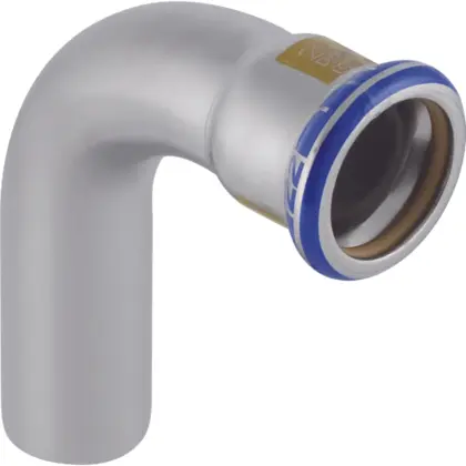 Geberit Persinsteekbocht inox 22mm MF 90° gas Geberit Mapress RVS 34009