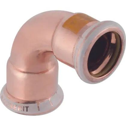 Geberit Persbocht koper 22mm FF 90° gas Geberit Mapress Koper 34502