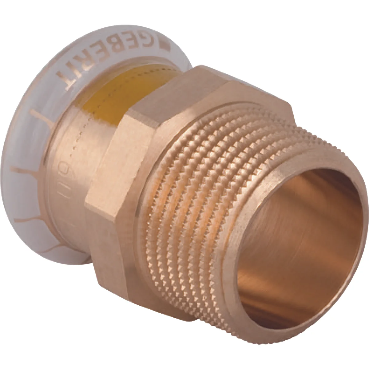 Geberit Persovergangsstuk koper 28mm x 1" M gas Geberit Mapress Koper 34671