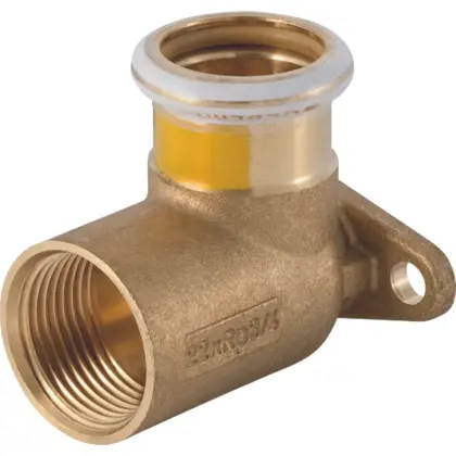 Geberit Mapress Koper muurplaat 90gr (gas) 15x1/2 Geberit 34731