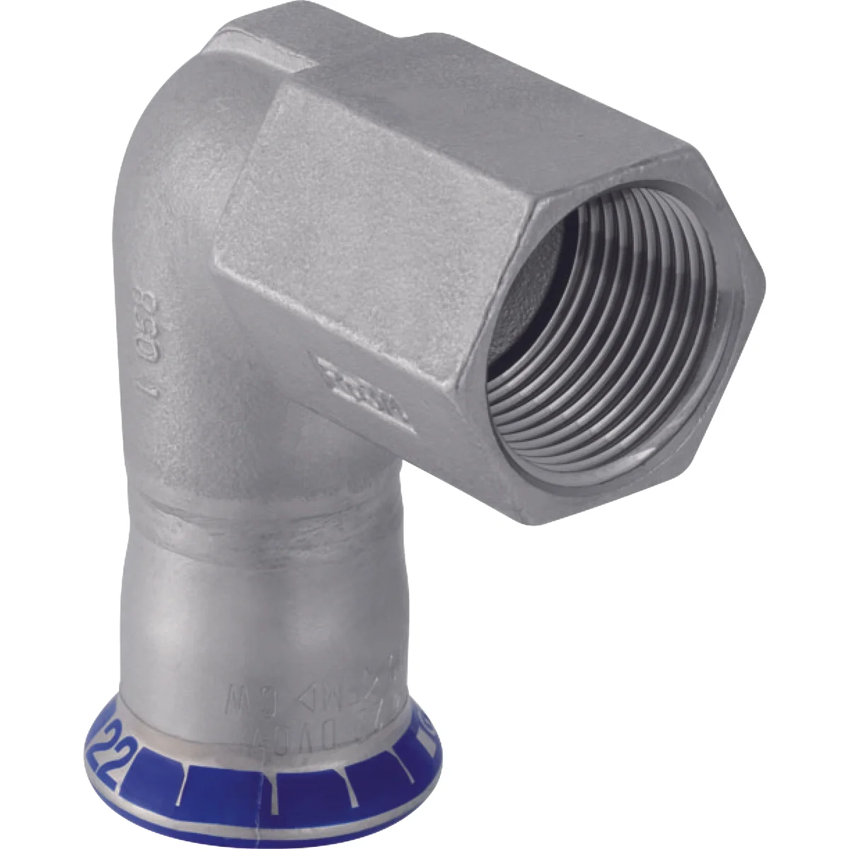 Geberit Persovergangsknie inox 35mm x 5/4" F 90° solar Geberit Mapress FKM RVS 50553