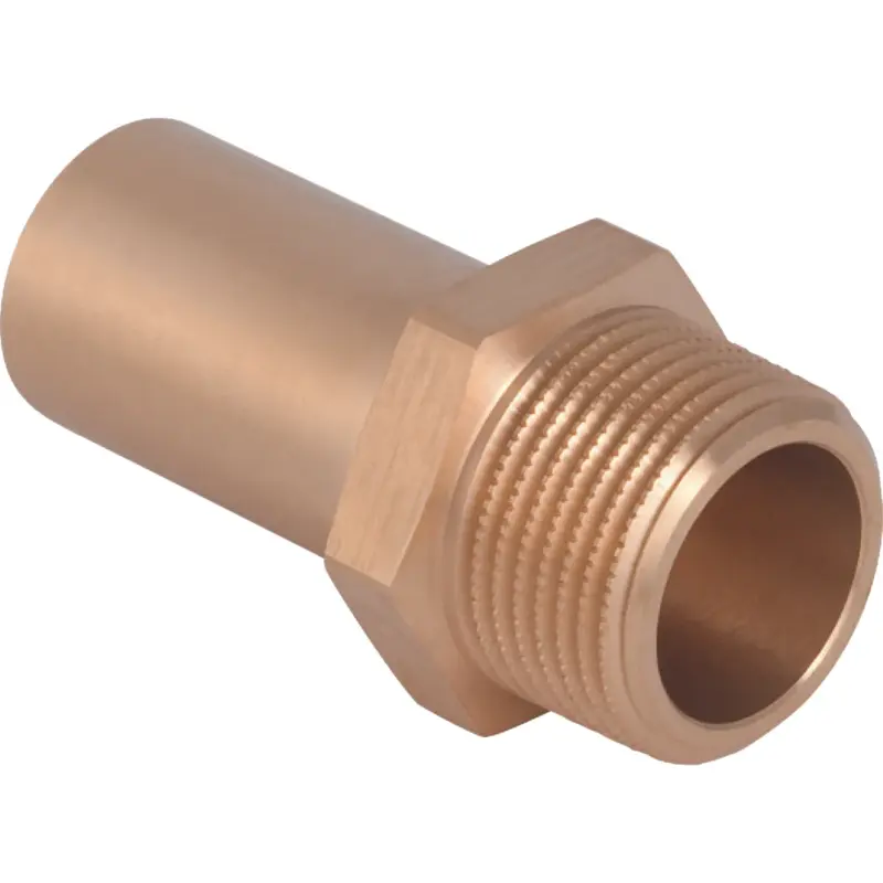 Geberit Insteek overgangsstuk koper 22x1/2" MM (drink)water Geberit Mapress Koper 61935