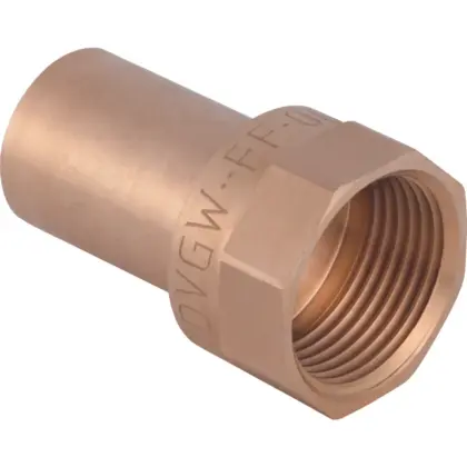 Geberit Insteek overgangsstuk koper 35x1" MF (drink)water Geberit Mapress Koper 63564