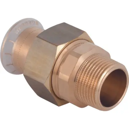 Geberit Pers-3-delige koppeling koper 28 x 1" M (drink)water Geberit Mapress Koper 65535