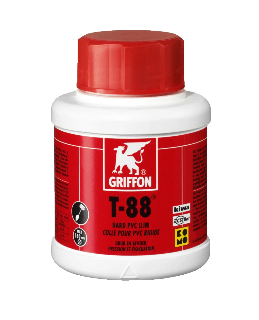 Griffon PVC lijm met borstel T-88 250ml griffon 6110030