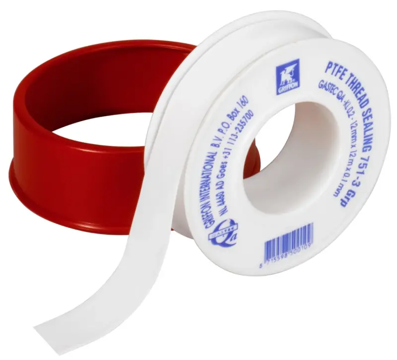 Griffon Teflon PTFE-Tape Gastec Rol 12 m x 12 mm griffon 6150018