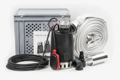 Grundfos Dompelpomp polypropyleen (PP) Hmax=7m Qmax=10m3/h met vlotter 1x220-240V stroomkabel=10m Grundfos Unilift CC CC7-A1 97519841
