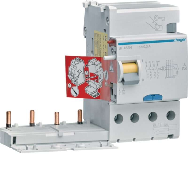 HAGER Differentieelblok 4P 63A 300mA type A BF463N