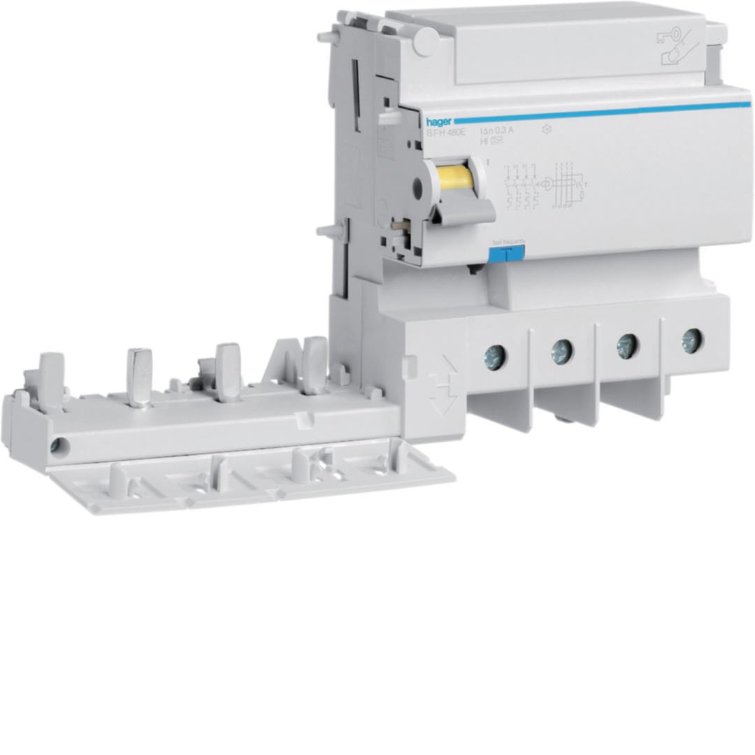 HAGER Differentieelblok 4P 125A 300mA type A HI BFH480E