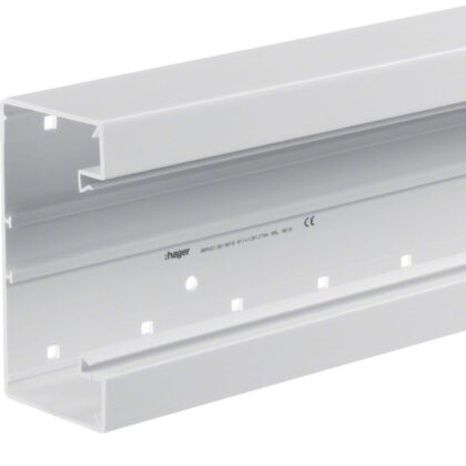 HAGER Sokkel voor installatiekanaal in PC/ABS 65x130 mm