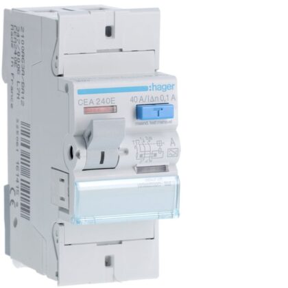 HAGER Aardlekschakelaar 2P 40A 100mA type A CEA240E