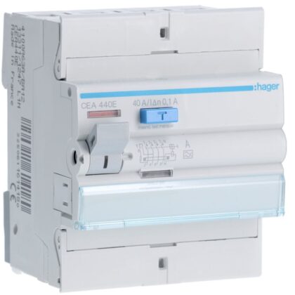 HAGER Aardlekschakelaar 4P 40A 100mA type A CEA440E
