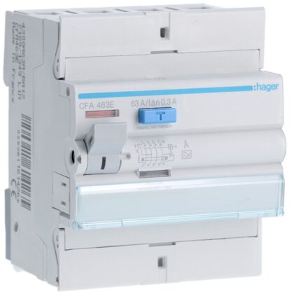 HAGER Aardlekschakelaar 4P 63A 300mA type A CFA463E