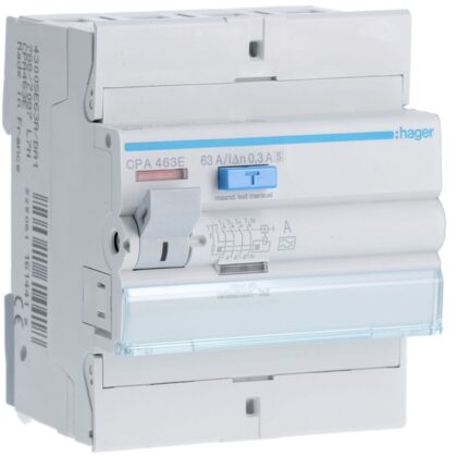 HAGER Aardlekschakelaar 4P 63A 300mA type A S CPA463E