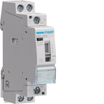 HAGER Contactor manuele bediening - 2x25A - 230V - 2NO ERC225