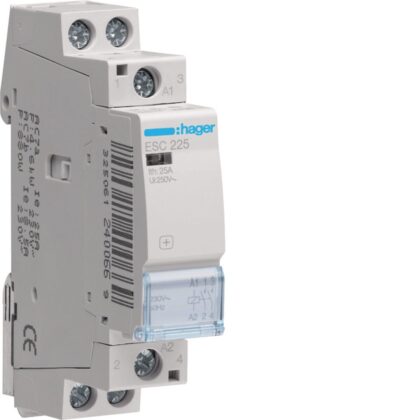 HAGER Contactor - 2x25A - 230V - 2NO ESC225