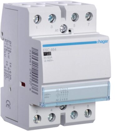 HAGER Contactor - 4x63A - 230V - 4NG ESC464
