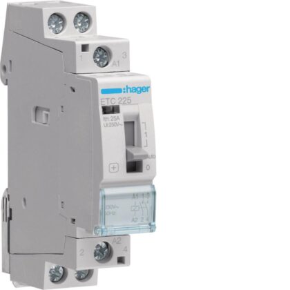 HAGER Contactor D/N - 2x25A - 230V - 2NO ETC225