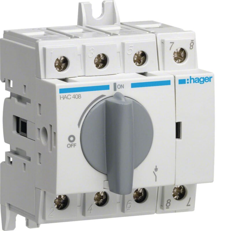 HAGER Hoofdschakelaar 4P - 80A HAC408